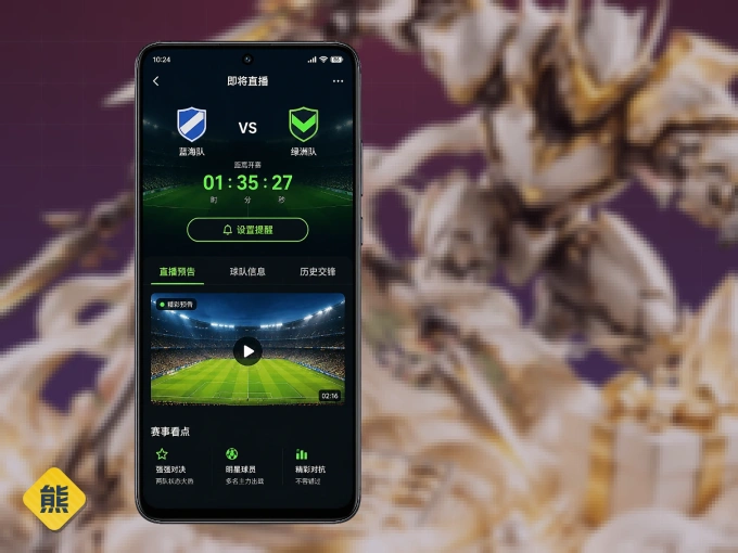 熊猫体育 APP，随时随地掌握比分
